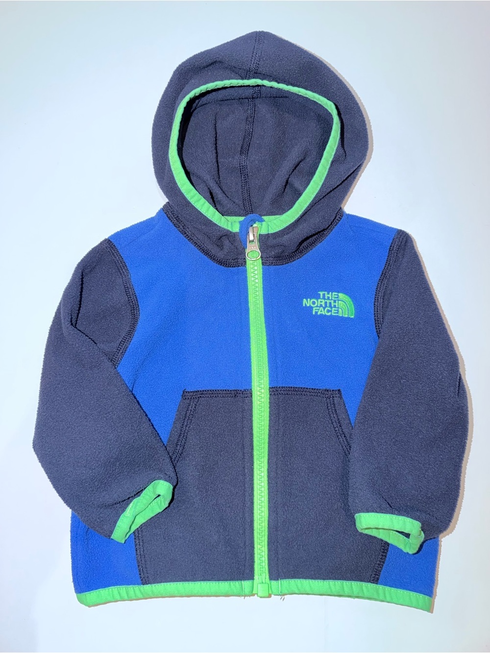 The North Face Hooded Full Zip Fleece Baby Jacket. Size 3-6 Months